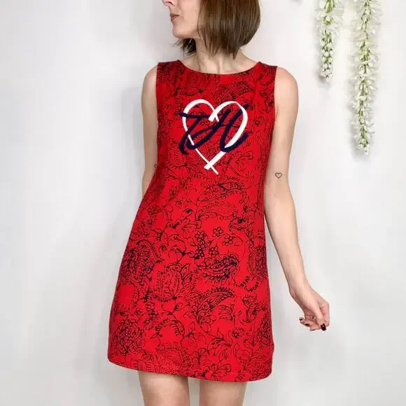Tommy Hilfiger Heart Logo Sleeveless Dress